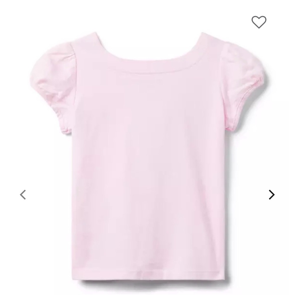 Janie & Jack Pink Flamingo Puff-Sleeve Tee – Girls Size size 5 - Picture 2 of 6